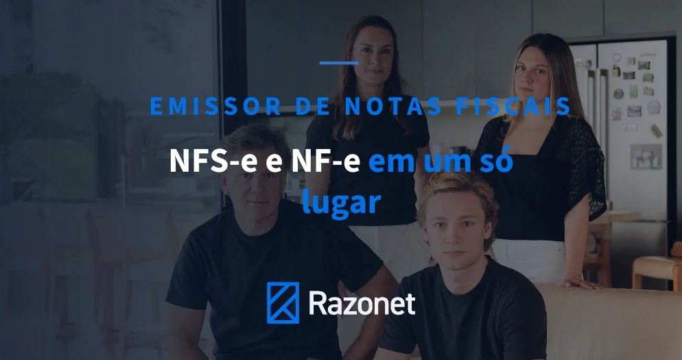 Emissor de Notas Fiscais Razonet 2026: NFS-e e NF-e integrados